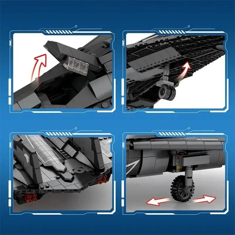  SR72 Supersonic Jet Fighter Building Blocks Set For Display -  ToylandEU™