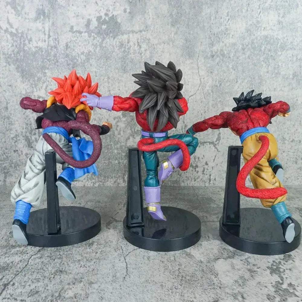 SSJ4 Gogeta, Vegeta, & Goku Anime Figurines - Dragon Ball GT Super Saiyan Action PVC Figurines - ToylandEU