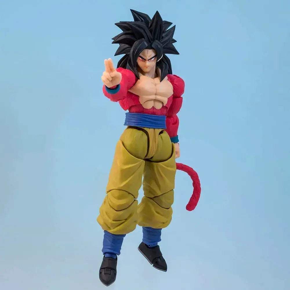 Dragon Ball Goku SSJ4 Action Figure With Movable Joints Kamehameha - ToylandEU