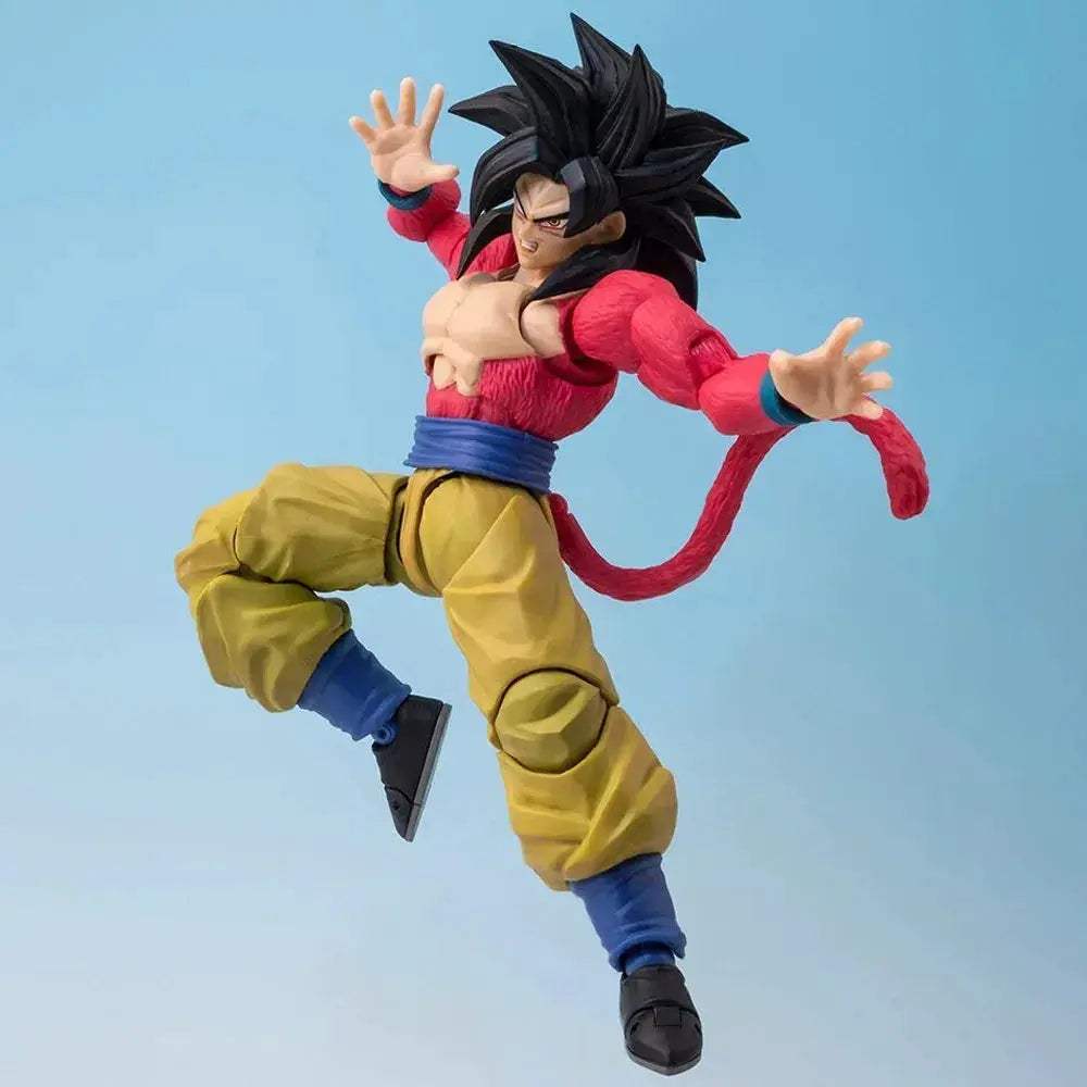 Dragon Ball Goku SSJ4 Action Figure With Movable Joints Kamehameha - ToylandEU