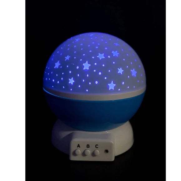 Starlight Rotating Projection Lamp | Multi-Color Stars | Kids Room