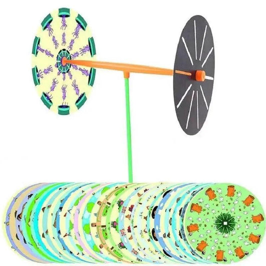  STEAM Phenakistoscope Mirror Animation Set Early Learning Toy for Kid Science Visual Persistence Experiment Educational Lab Kit -  ToylandEU™