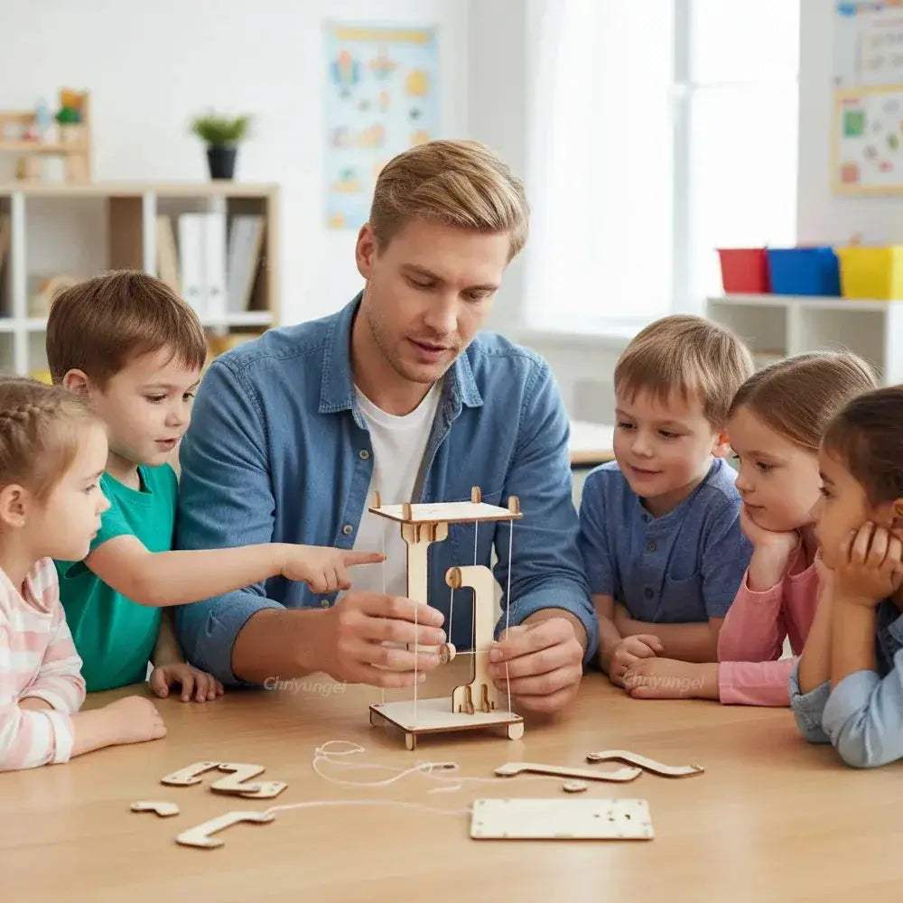 STEM Anti Gravity Tensegrity Wooden Science Toy For Kids - ToylandEU