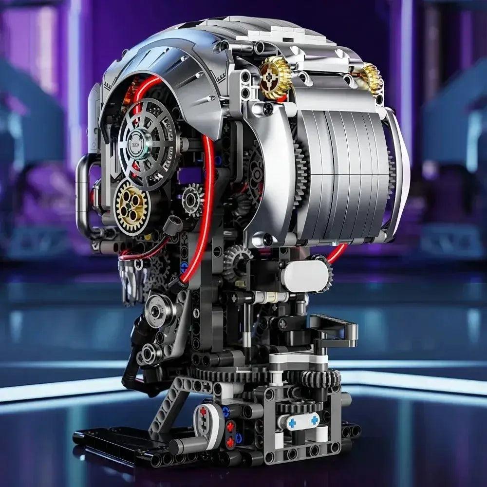  STEM Building Blocks Mechanical Skull Desktop Ornament -  ToylandEU™