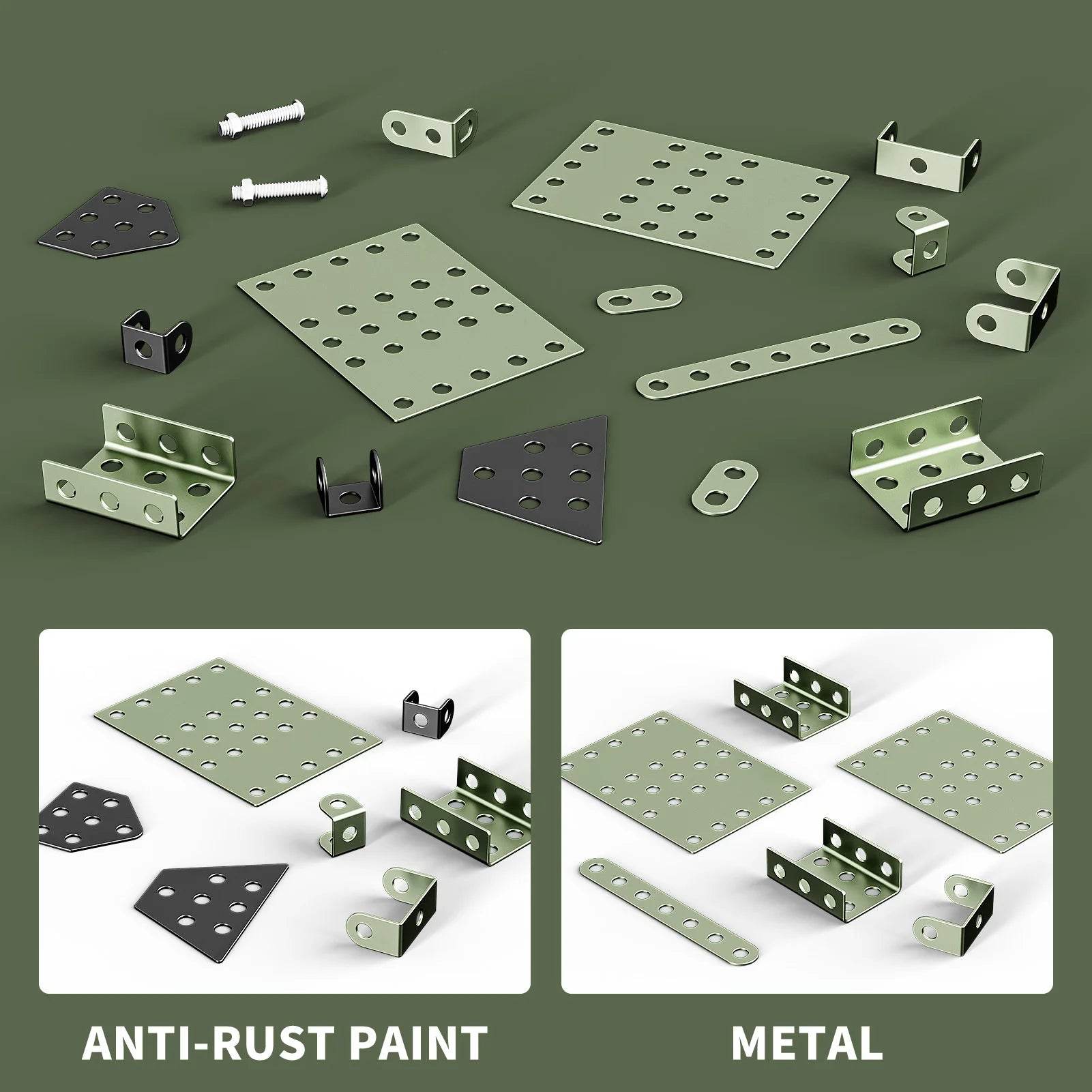 STEM Building Projects Model Army Tank Set - 284 PCS Kits - ToylandEU