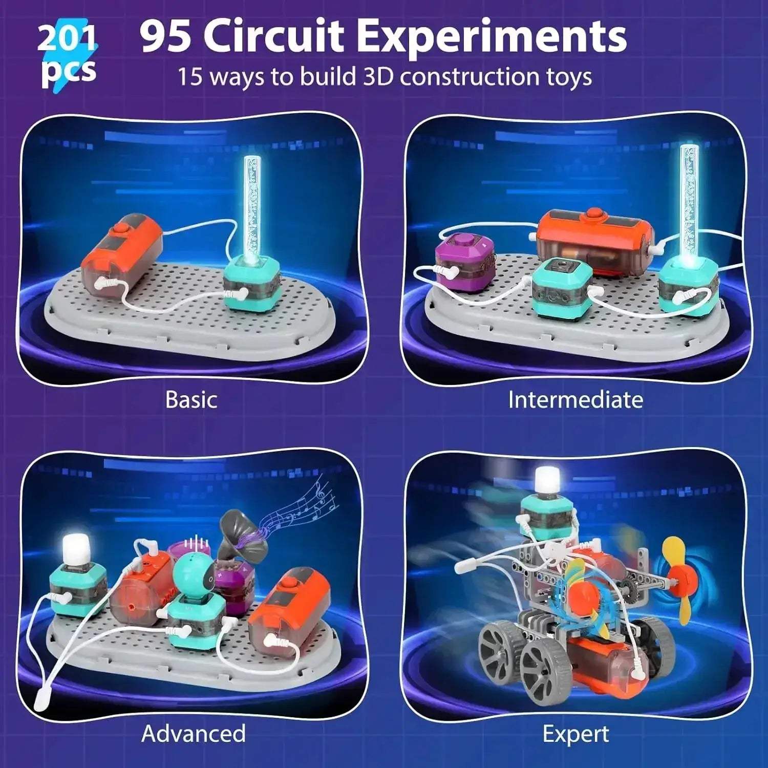 STEM Circuit Building Kit For Kids 110 Projects Educational Gift - ToylandEU