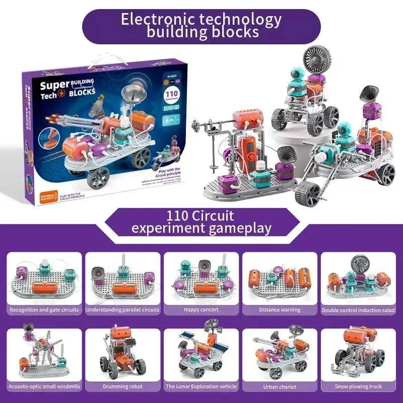 STEM Circuit Building Kit For Kids 110 Projects Educational Gift - ToylandEU