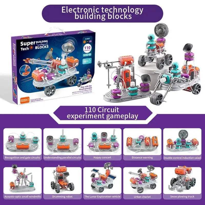 STEM Circuit Lab Blocks Set For Learning And Programming - ToylandEU
