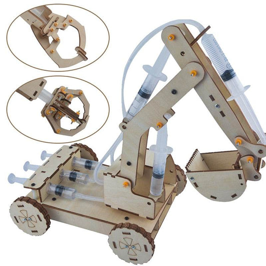 Kit de escavadeira hidráulica STEM - Brinquedo DIY divertido e educativo para crianças de 12 anos ou mais - ToylandEU