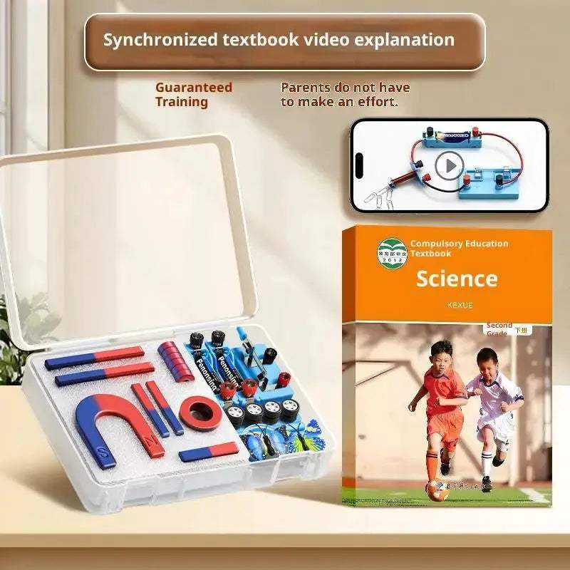 STEM Magnetic Kit For Kids With Bar, Ring, Horseshoe Magnets - ToylandEU