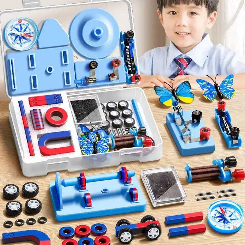 STEM Magnetic Kit For Kids With Bar, Ring, Horseshoe Magnets - ToylandEU