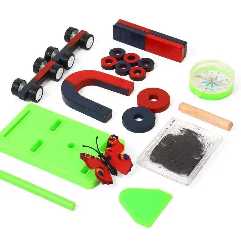 STEM Magnetic Kit For Kids With Bar, Ring, Horseshoe Magnets - ToylandEU