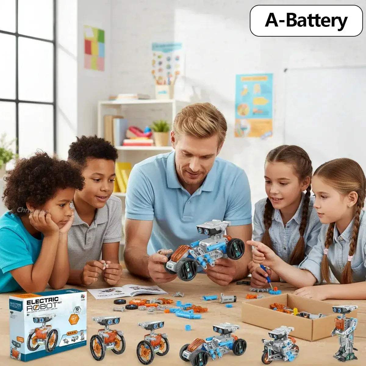 STEM Robot Kit 12 In 1 Educational Science Learning Toy - ToylandEU