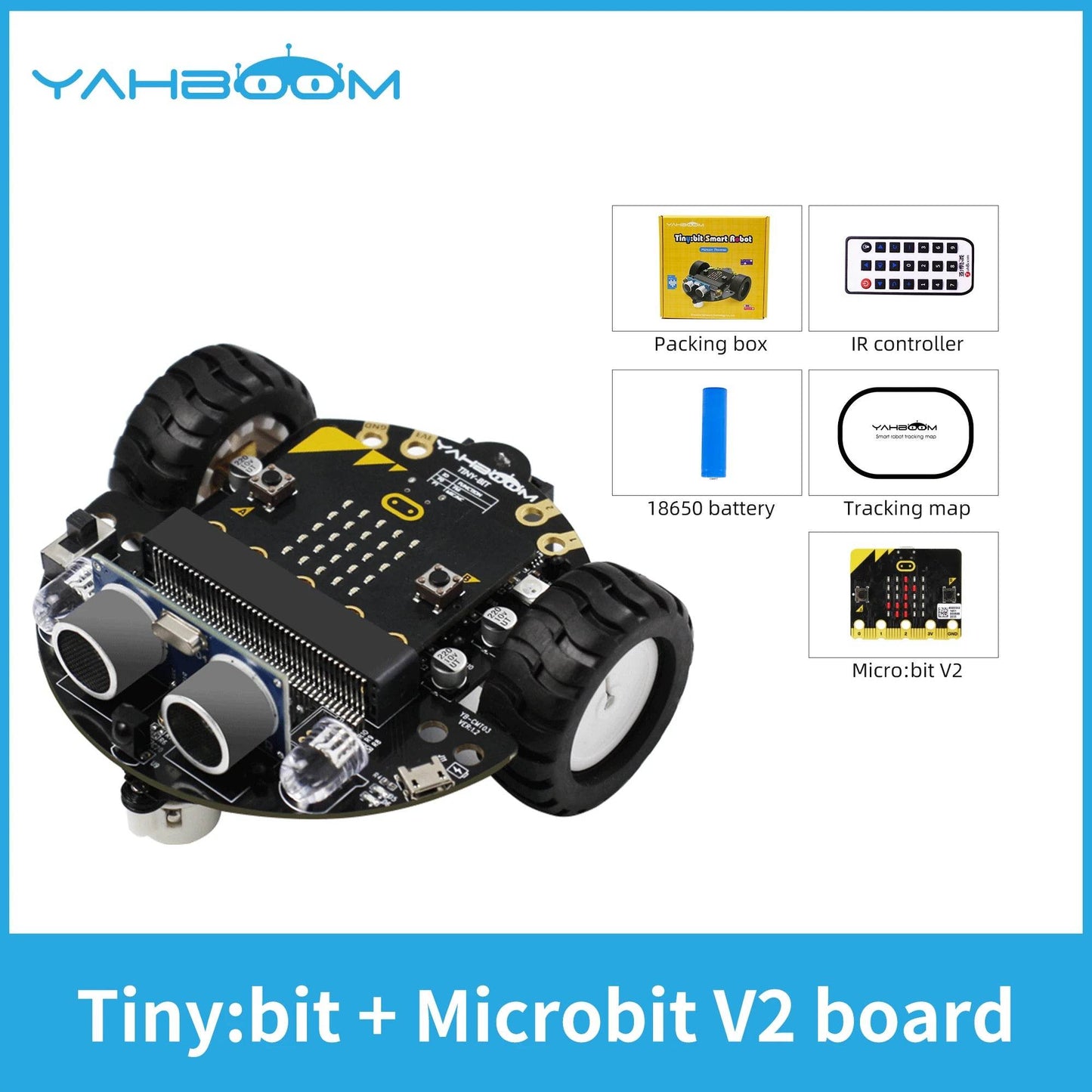 STEM Robotics Car Kit: Microbit Programming with Python & MakeCode - ToylandEU