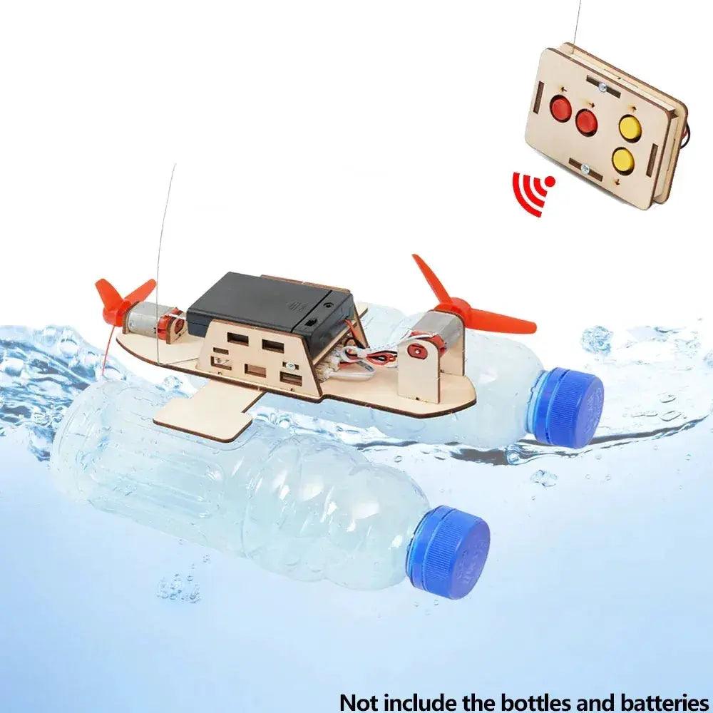  STEM Sailboat Kit Wooden RC Boat For Kids Educational -  ToylandEU™