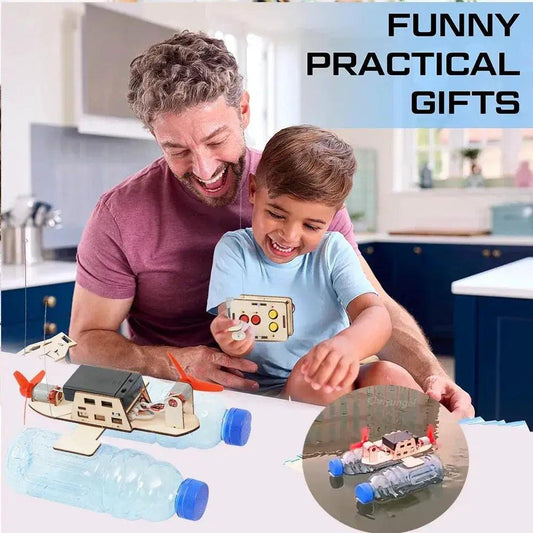  STEM Sailboat Kit Wooden RC Boat For Kids Educational -  ToylandEU™