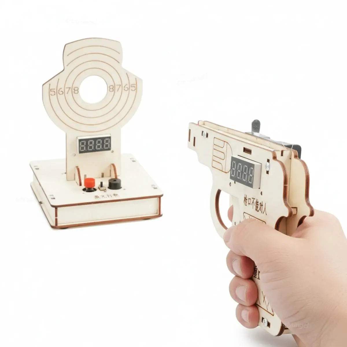 STEM Wooden Target Shooting Kit For Kids Educational Toy - ToylandEU