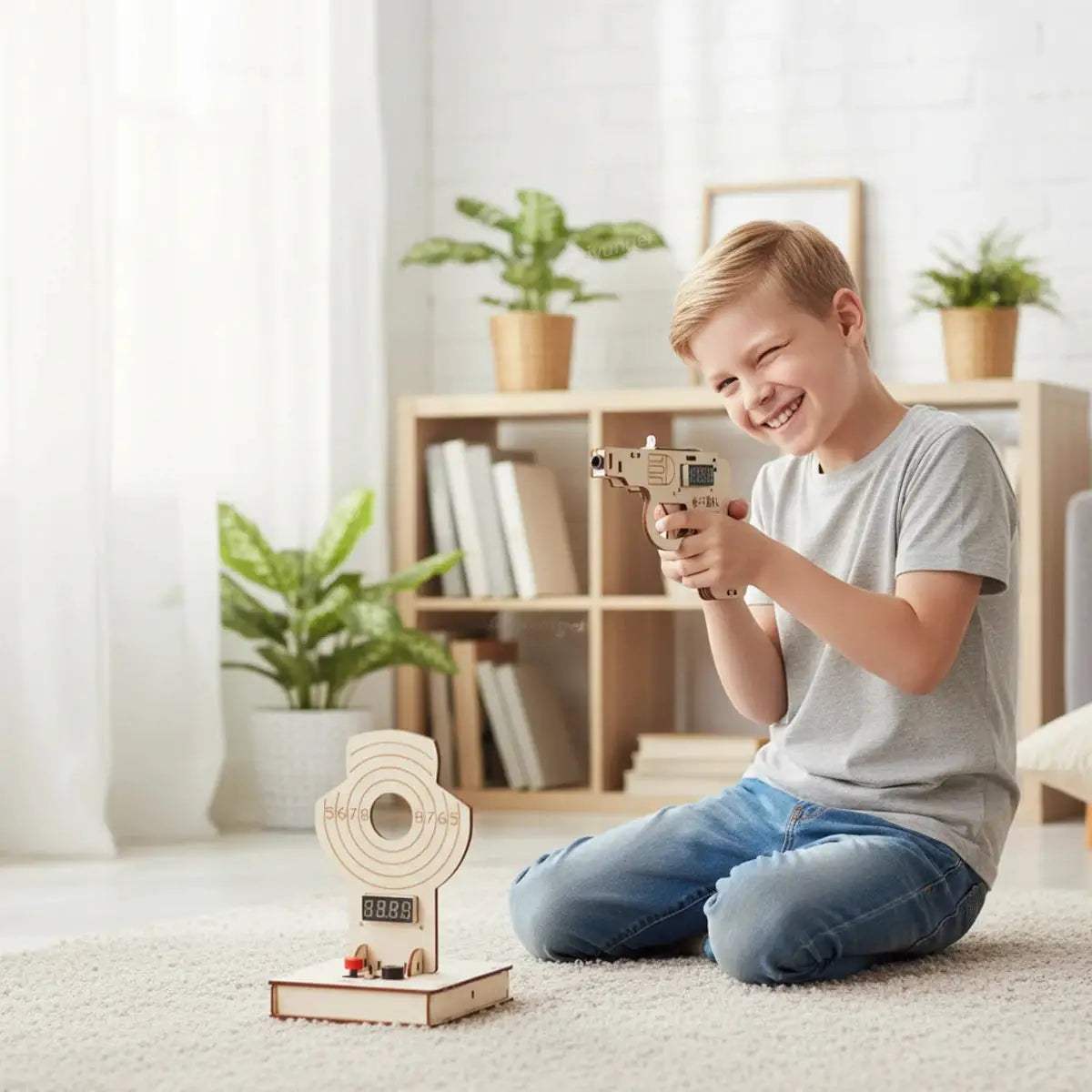 STEM Wooden Target Shooting Kit For Kids Educational Toy - ToylandEU