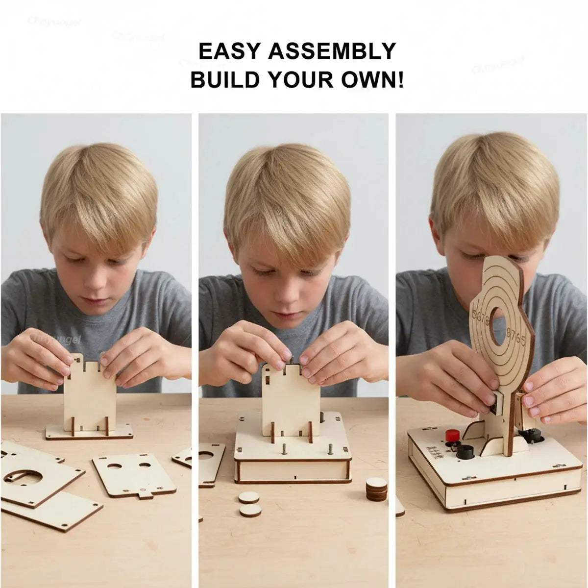 STEM Wooden Target Shooting Kit For Kids Educational Toy - ToylandEU