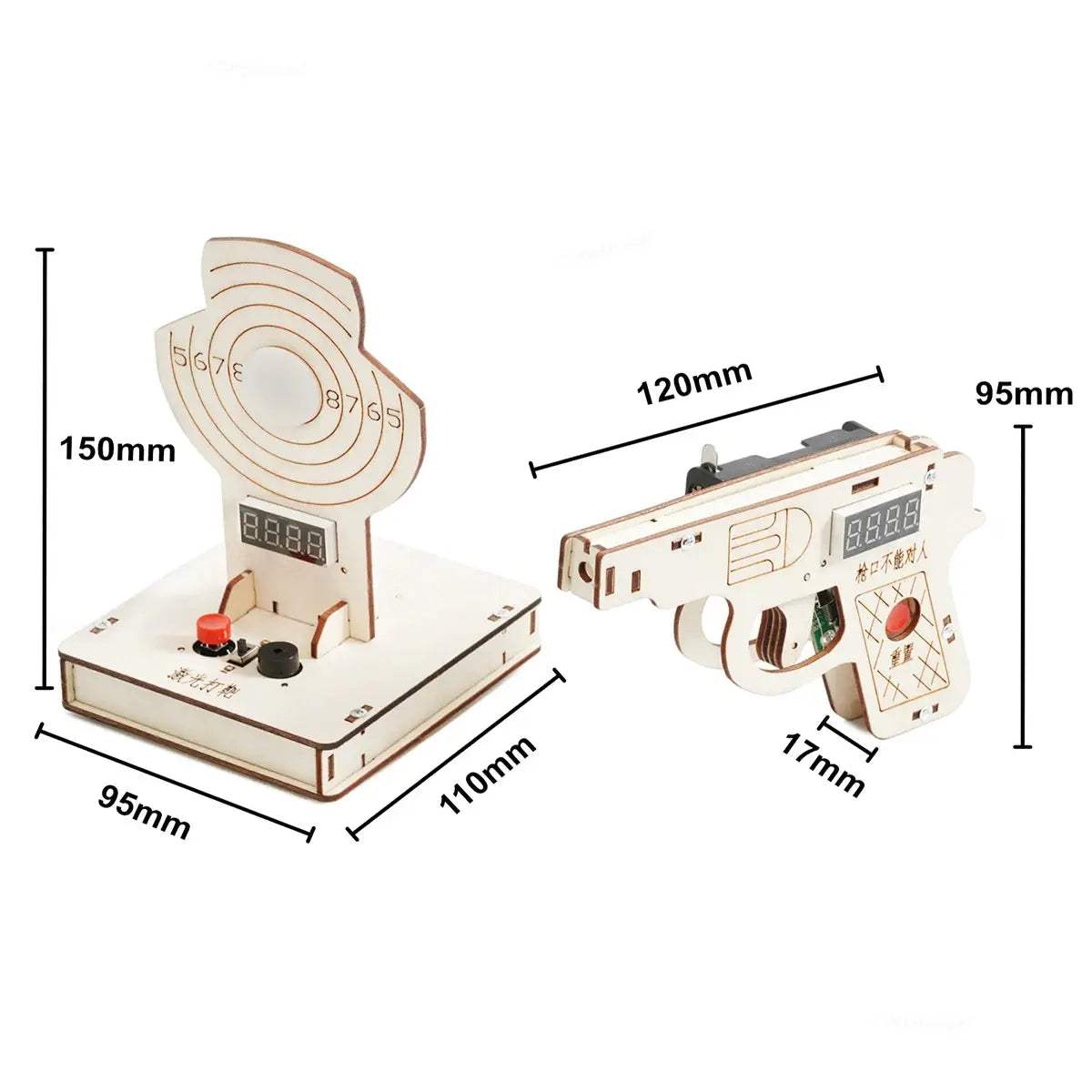STEM Wooden Target Shooting Kit For Kids Educational Toy - ToylandEU