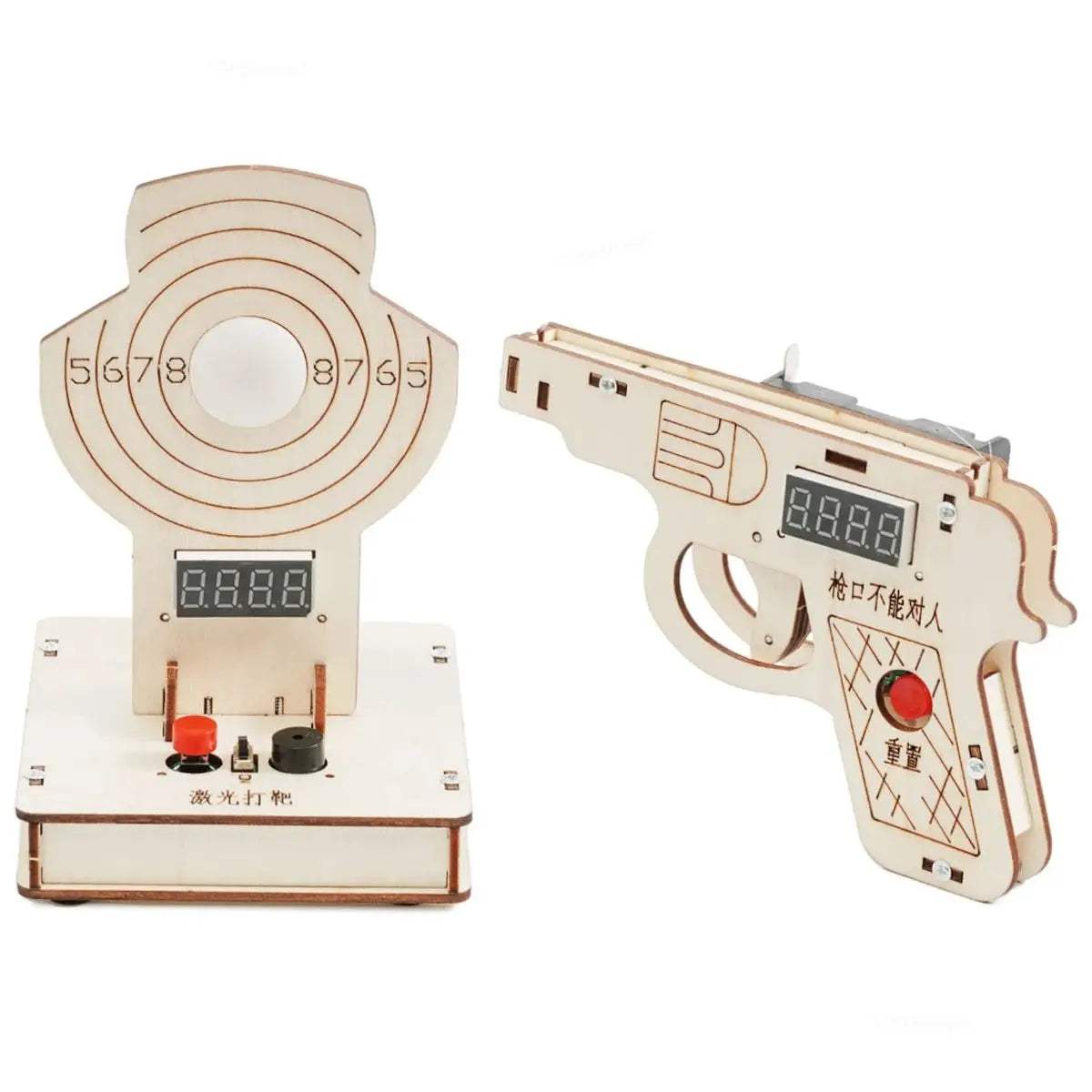 STEM Wooden Target Shooting Kit For Kids Educational Toy - ToylandEU