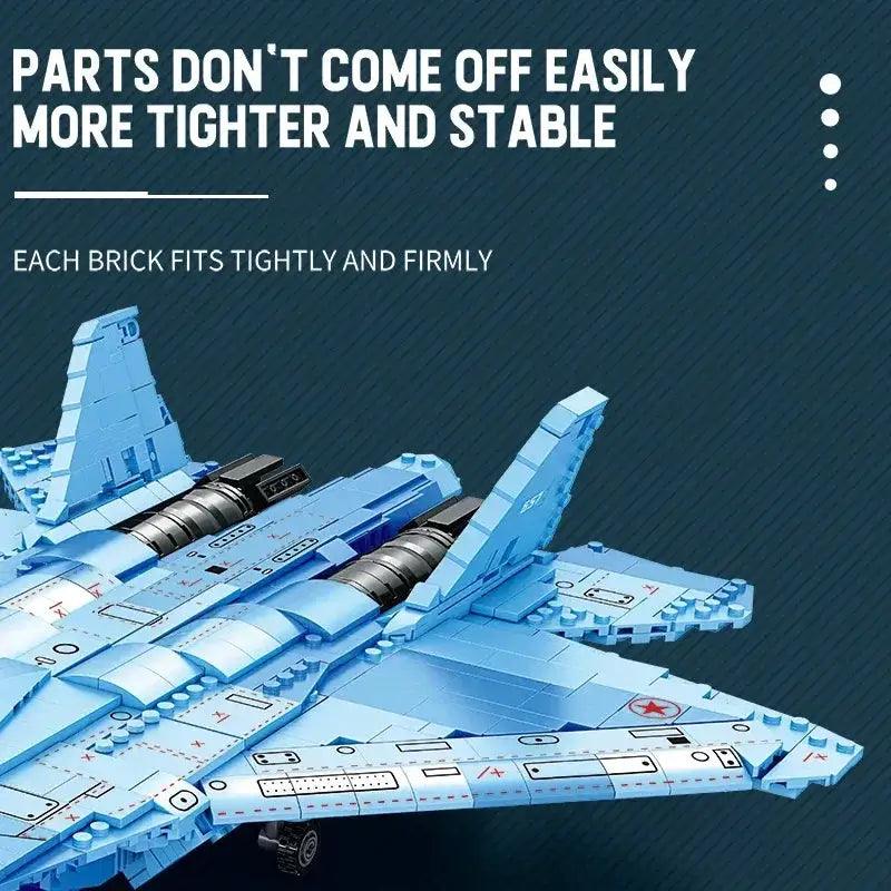  SU 57 Stealth Fighter Building Blocks Desktop Display -  ToylandEU™