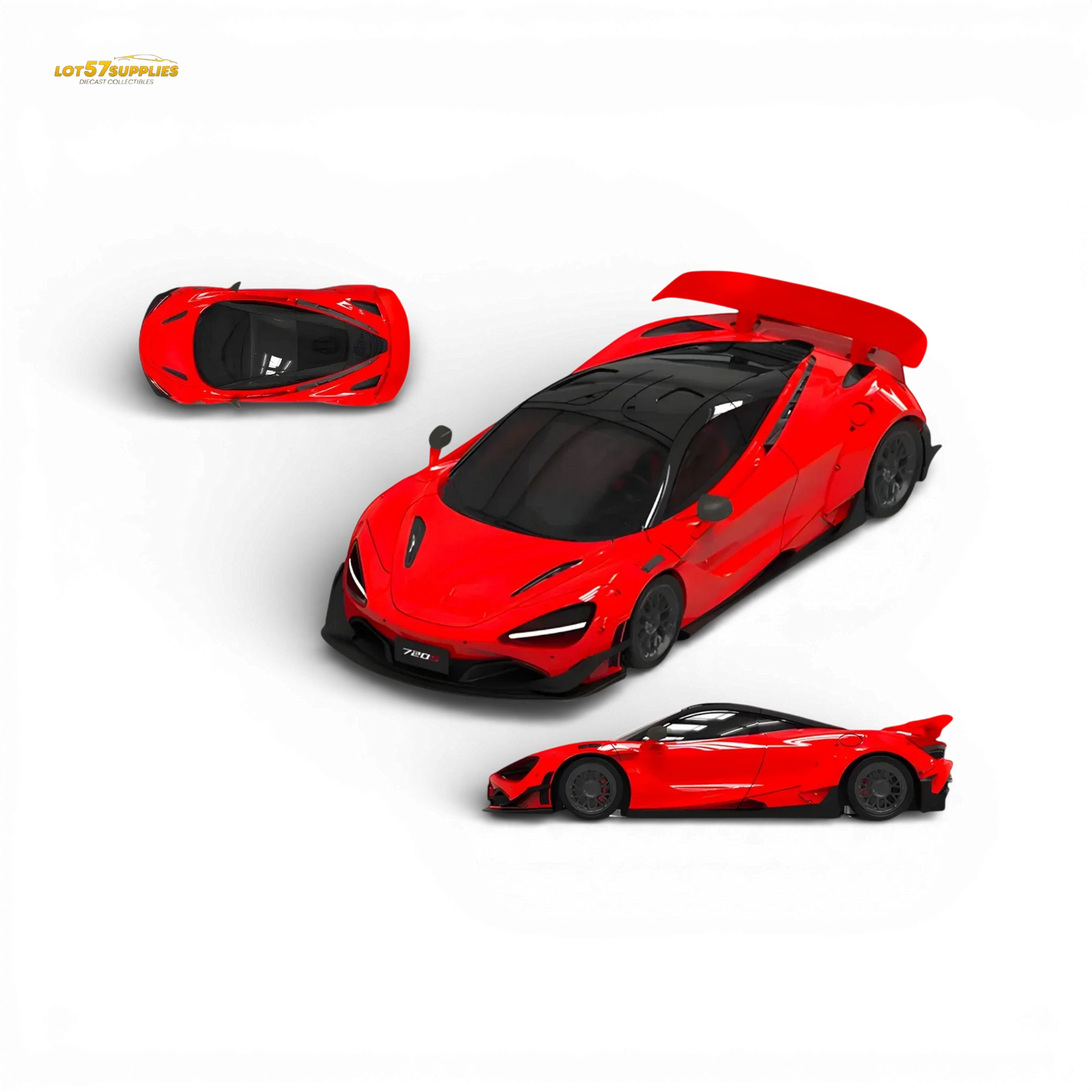SUPCAR McLaren 720S Red 1:64 - ToylandEU