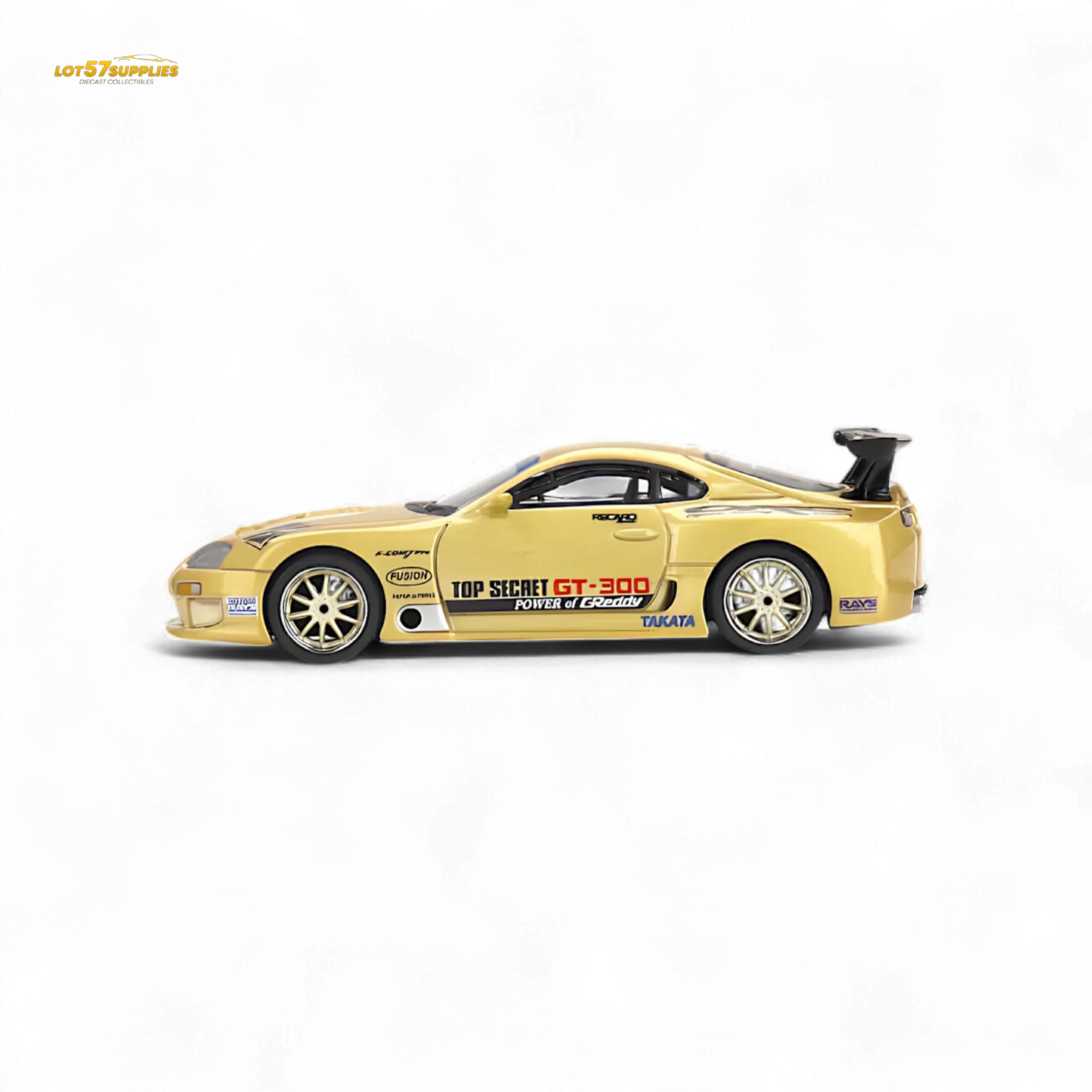 Mini-GT Toyota Supra (A80) Top Secret GT-300 Top Secret Gold 1:64 MGT00961 - ToylandEU