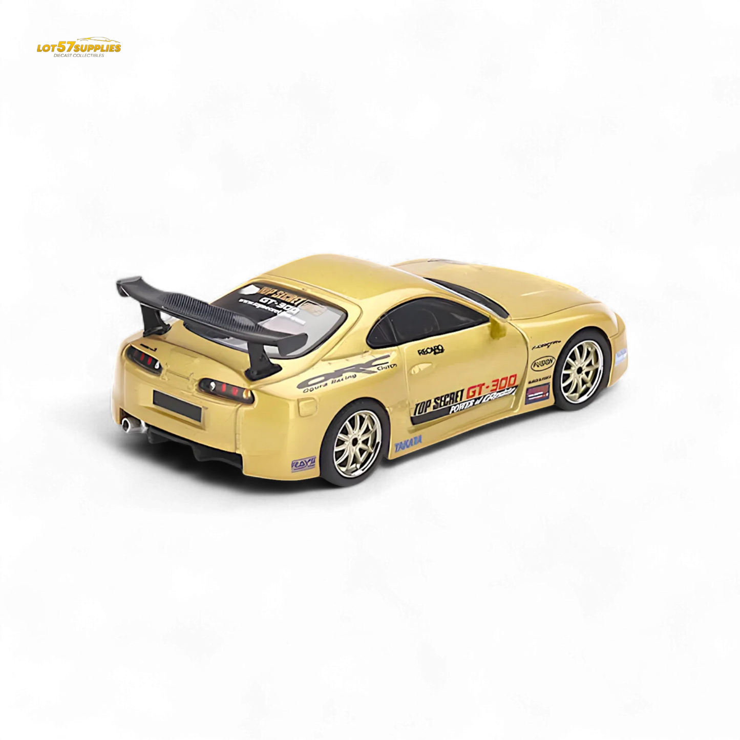 Mini-GT Toyota Supra (A80) Top Secret GT-300 Top Secret Gold 1:64 MGT00961 - ToylandEU