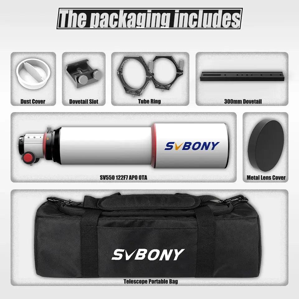  SVBONY SV550 APO Telescope 80mm Triplet For Imaging -  ToylandEU™