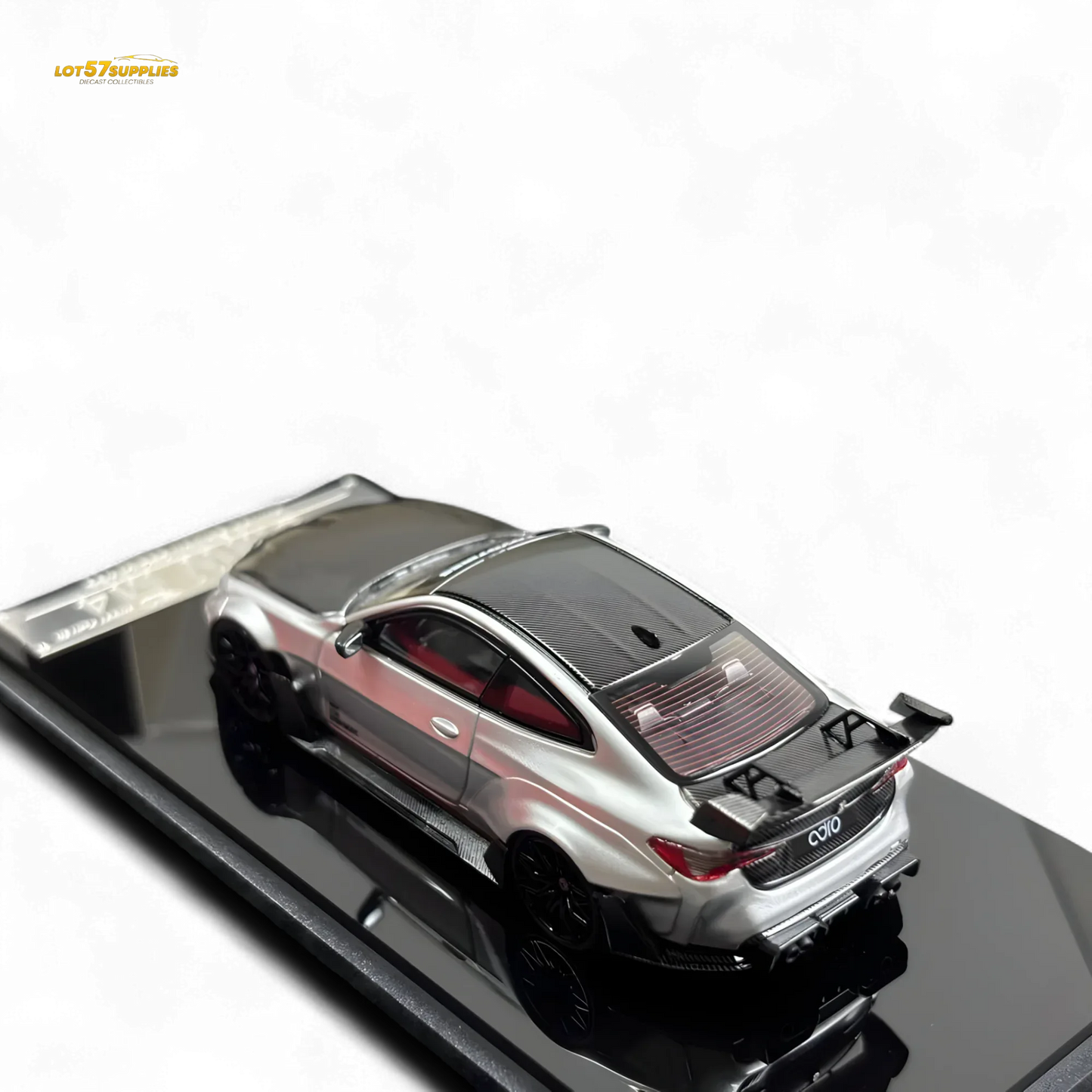 SW BMW G82 M4 Wide-Body Modified Alexander Silver 1:64 - ToylandEU