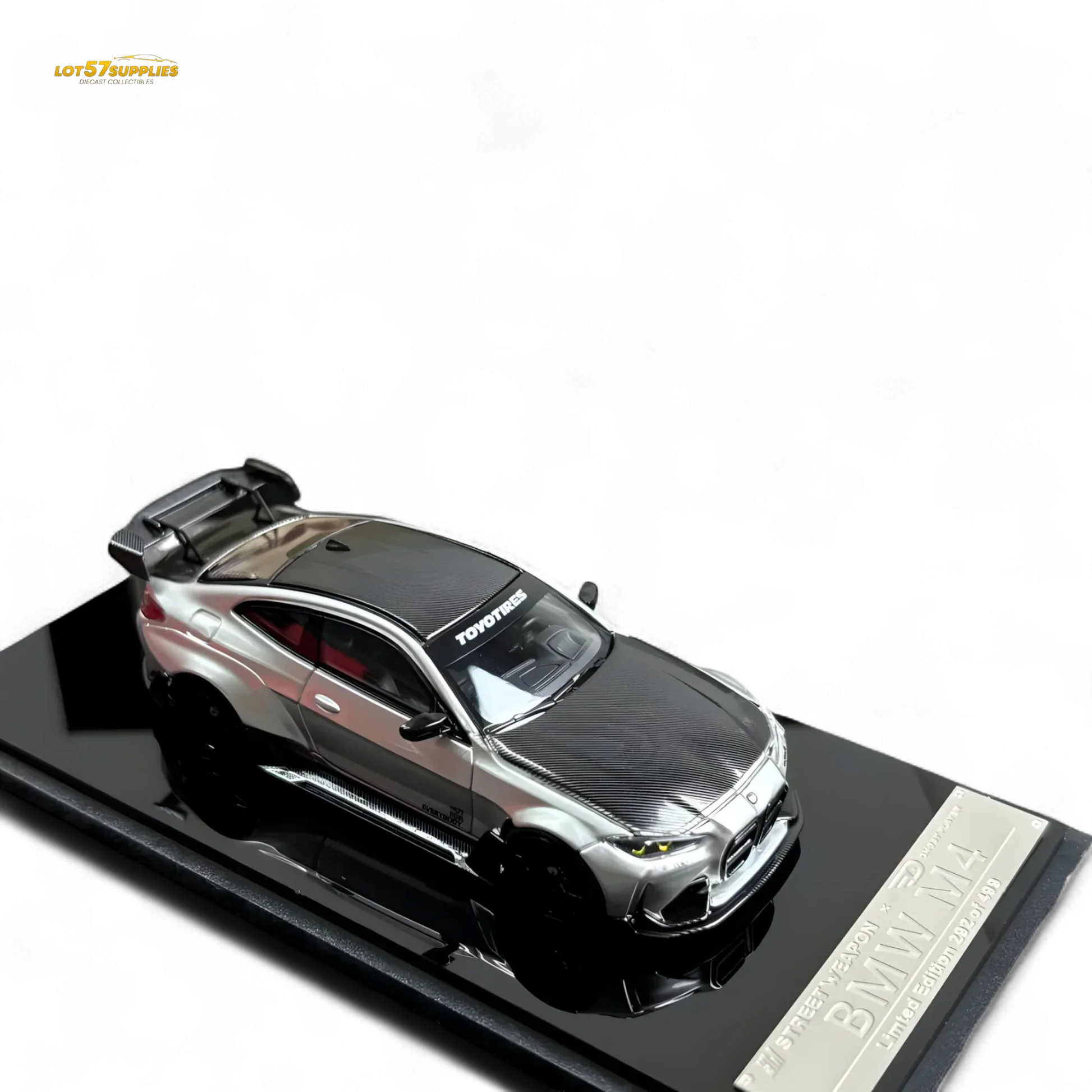 SW BMW G82 M4 Wide-Body Modified Alexander Silver 1:64 - ToylandEU