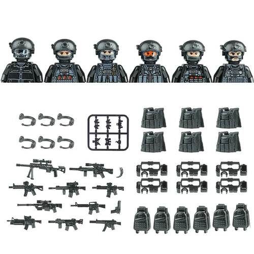 SWAT Special Forces Action Figures for Block Play Fun - ToylandEU