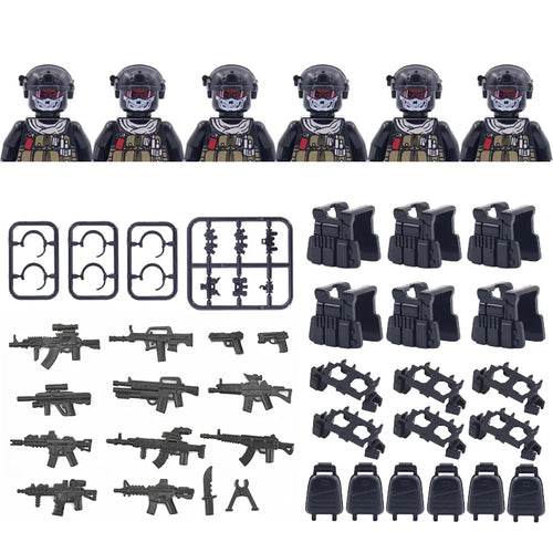 SWAT Special Forces Action Figures for Block Play Fun - ToylandEU
