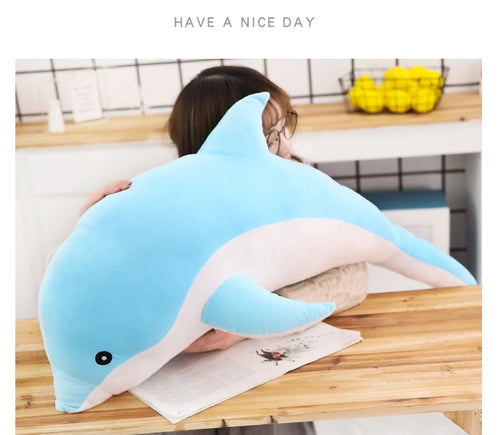 Giant Pink Dolphin Plush Toy - Soft Stuffed Sea Animal in Various Sizes ToylandEU.com Toyland EU