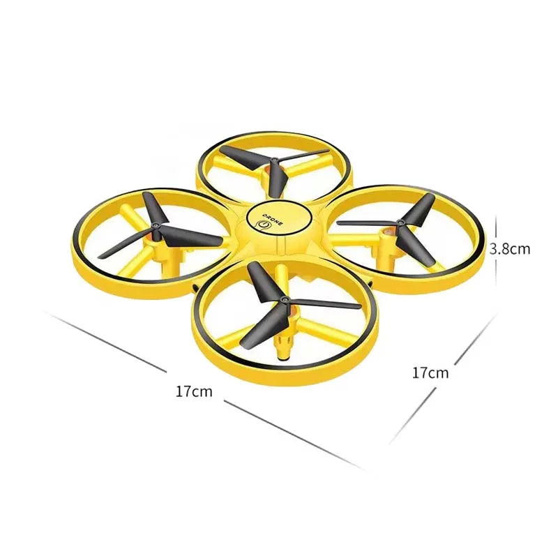 Hand Controlled Drone RC Mini Quadcopter Gesture Flying LED Lights - ToylandEU