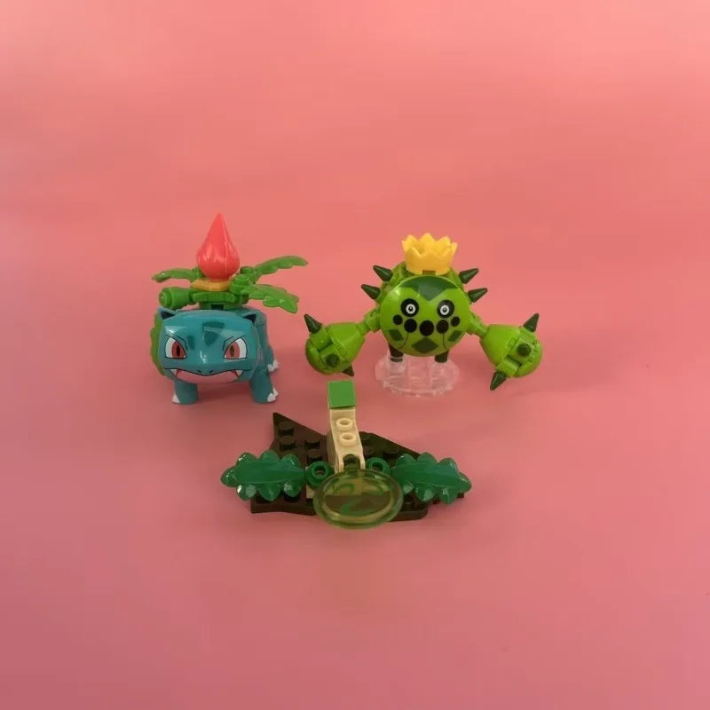 Pokemon Building Blocks Set | 6 Piece Set | Movable Figures | ABS Plastic