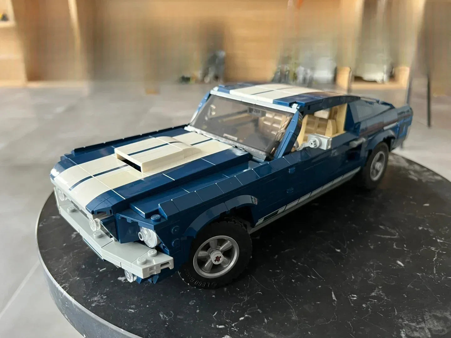 Blue White MOC Car Model Building Blocks For Home Decor - ToylandEU