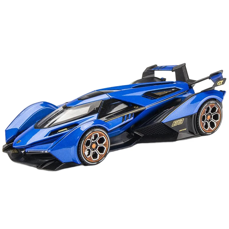 1:22 Car Model Simulation Lamborghini-V12-GT Alloy 1/22 Diecast Sound