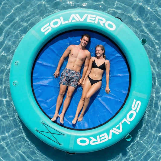 Inflatable Floating Dock | Boat Ramp | 3-4 Person Platform