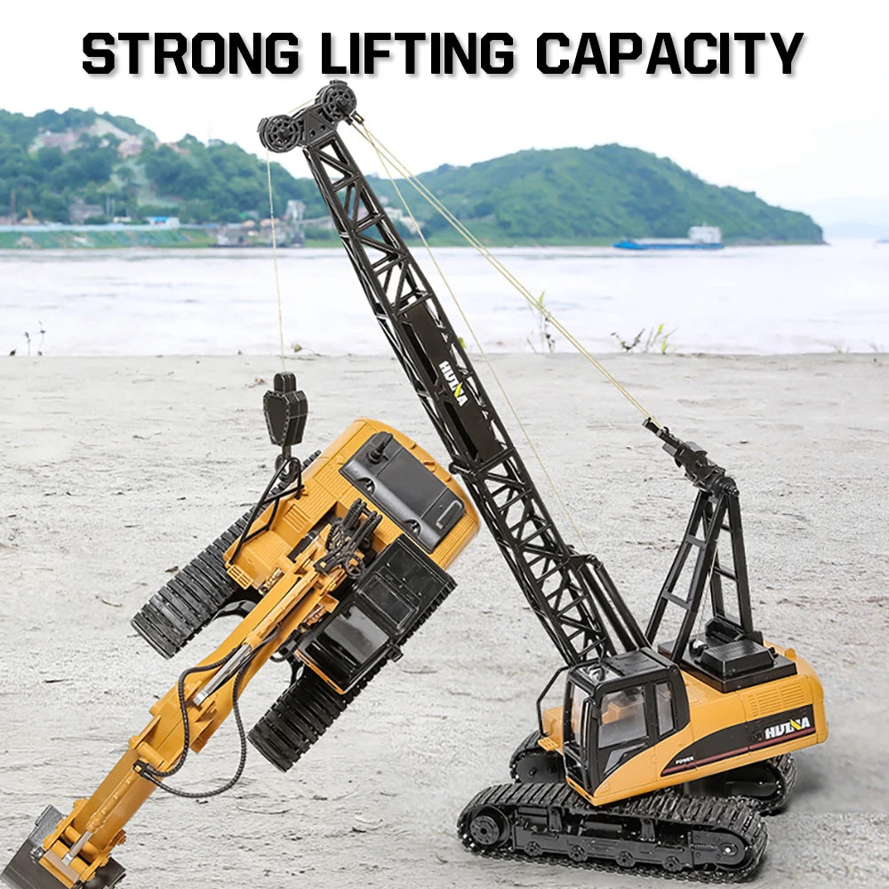 572 1:14 RC Truck Crane 15 Channels Metal Alloy Tractor