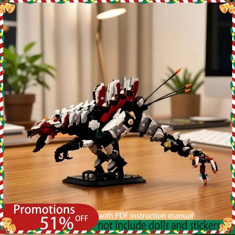 3343Pcs MOC Giant Ferocious Mechanical Predator Beast Model Building Blocks DIY Assembly Bricks Toy Christmas Birthday Gifts - ToylandEU
