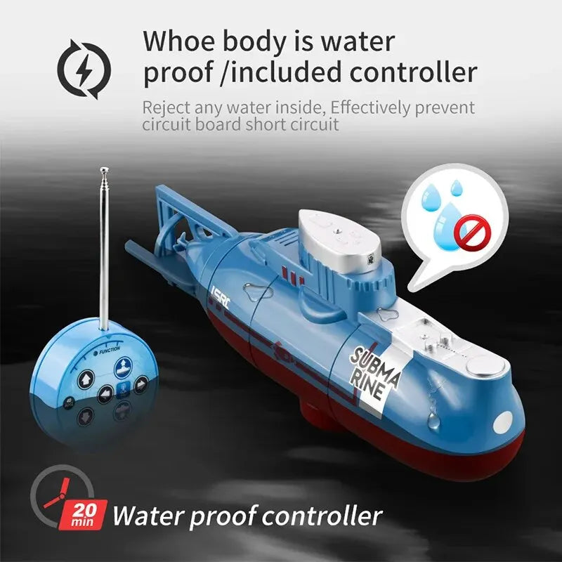 Remote Control Mini Submarine with Realistic Underwater Simulation - ToylandEU