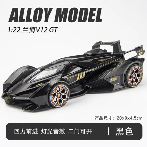 1:22 Car Model Simulation Lamborghini-V12-GT Alloy 1/22 Diecast Sound Toyland EU