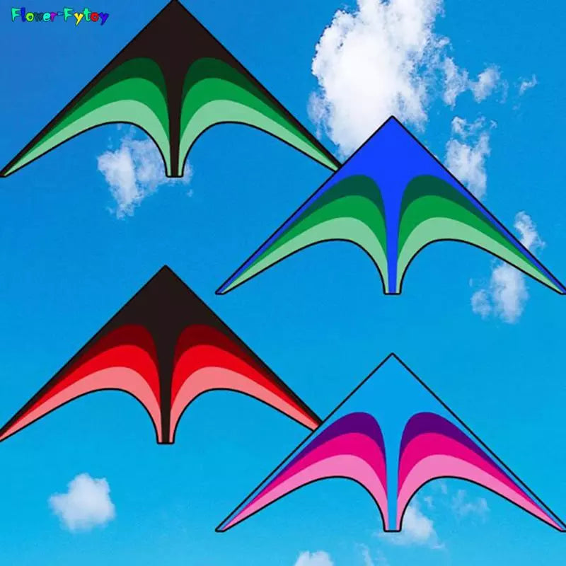 Delta Kite for Kids and Adults - Easy-to-Fly Single Line Kite with a Large Design