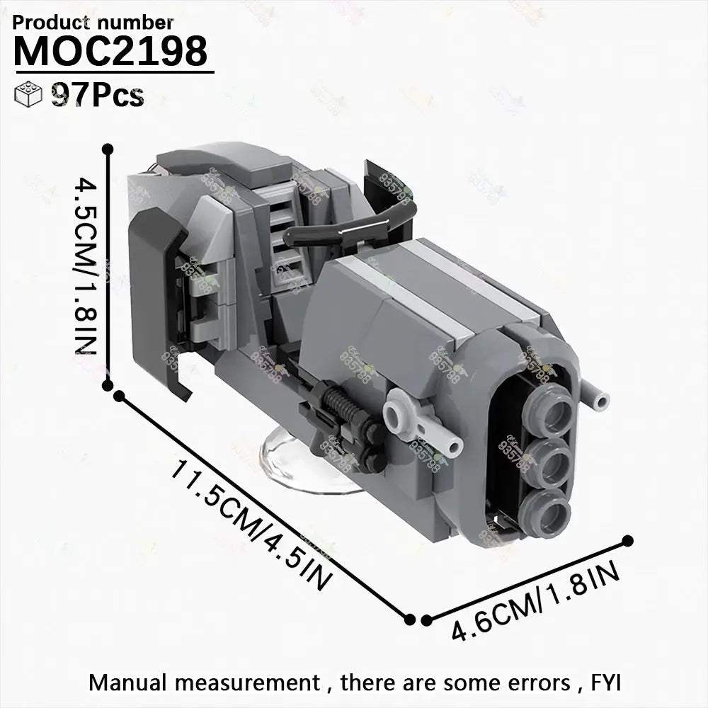 MOC Space Wars Movie Series Interplanetary Flying Motorcycle Combat Robot Airship Scout Building Blocks DIY Brick Kids Toy Gifts - ToylandEU