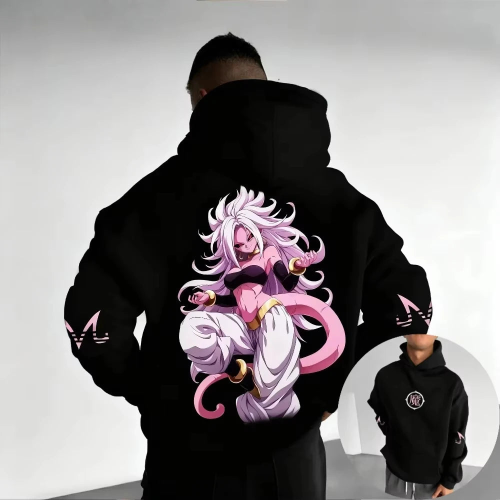 Dragon Ball Hoodie | Pure Cotton | Vintage Sketch Art | Unisex Loose Fit