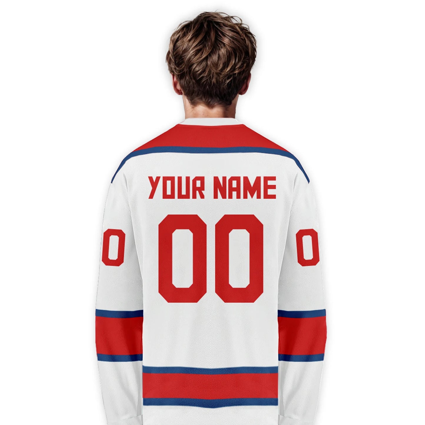 Personalized Czech Republic Ice Hockey Jersey for Men, Women, and Kids - Custom Name and Number Team Apparel