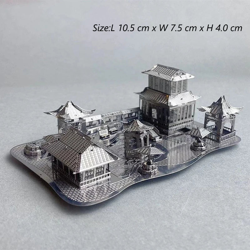 3D Metal Puzzle Tengwang Pavilion | DIY Assembly Model | Chinese Architecture