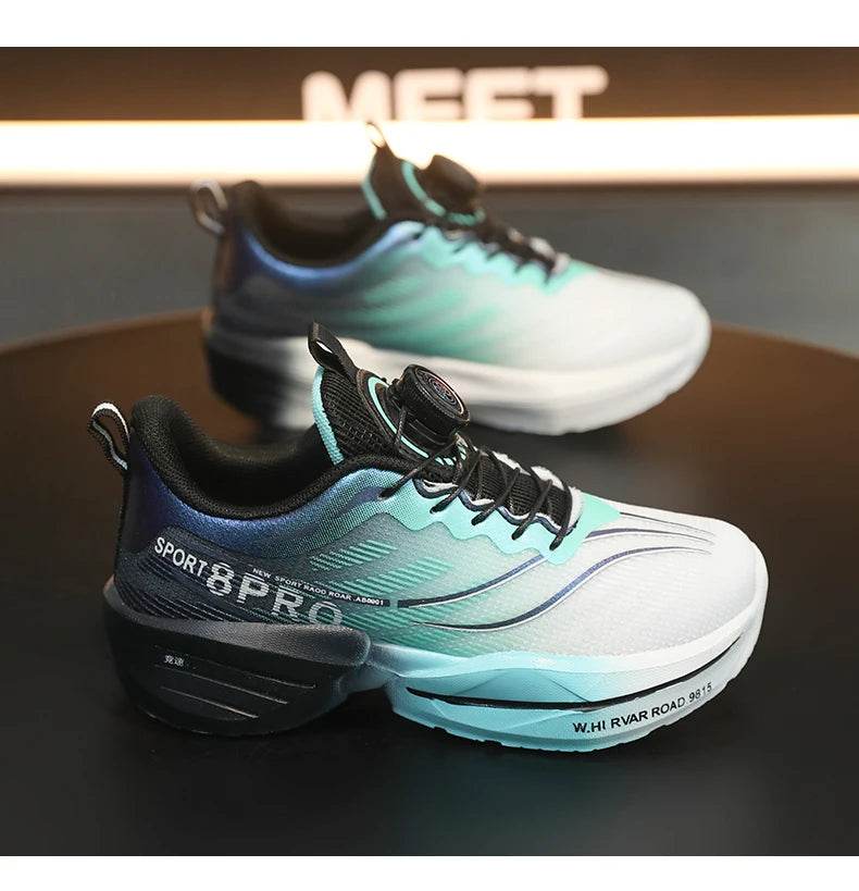 Mesh Breathable Running Shoes For Boys With Kids Buttons - ToylandEU